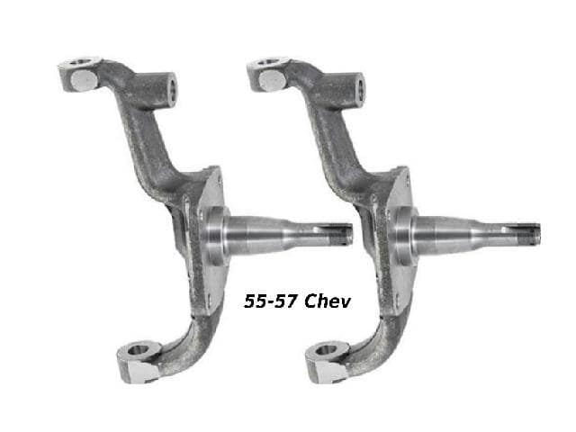 55-57 Chev Spindles stock Drum or Disc use  (pr)
